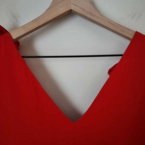 Pomander Place | Holiday Sleeveless Babydoll Mini Dress w/ Bow Straps - Size L - Picture 6 of 9